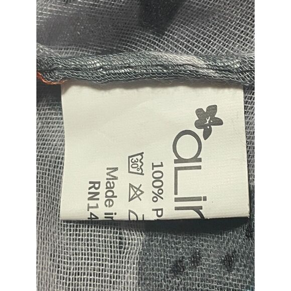 Alina Gray Cat Print Infinity Scarf Lightweight Sheer Polyester Loop - Picture 4 of 7